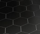 SCALE HEXAGON BLACK GLOSS (EQU) 12.4x10.7 - CLEARANCE / SALE LINE - NO RETURNS - SEE TERMS AND CONDITIONS